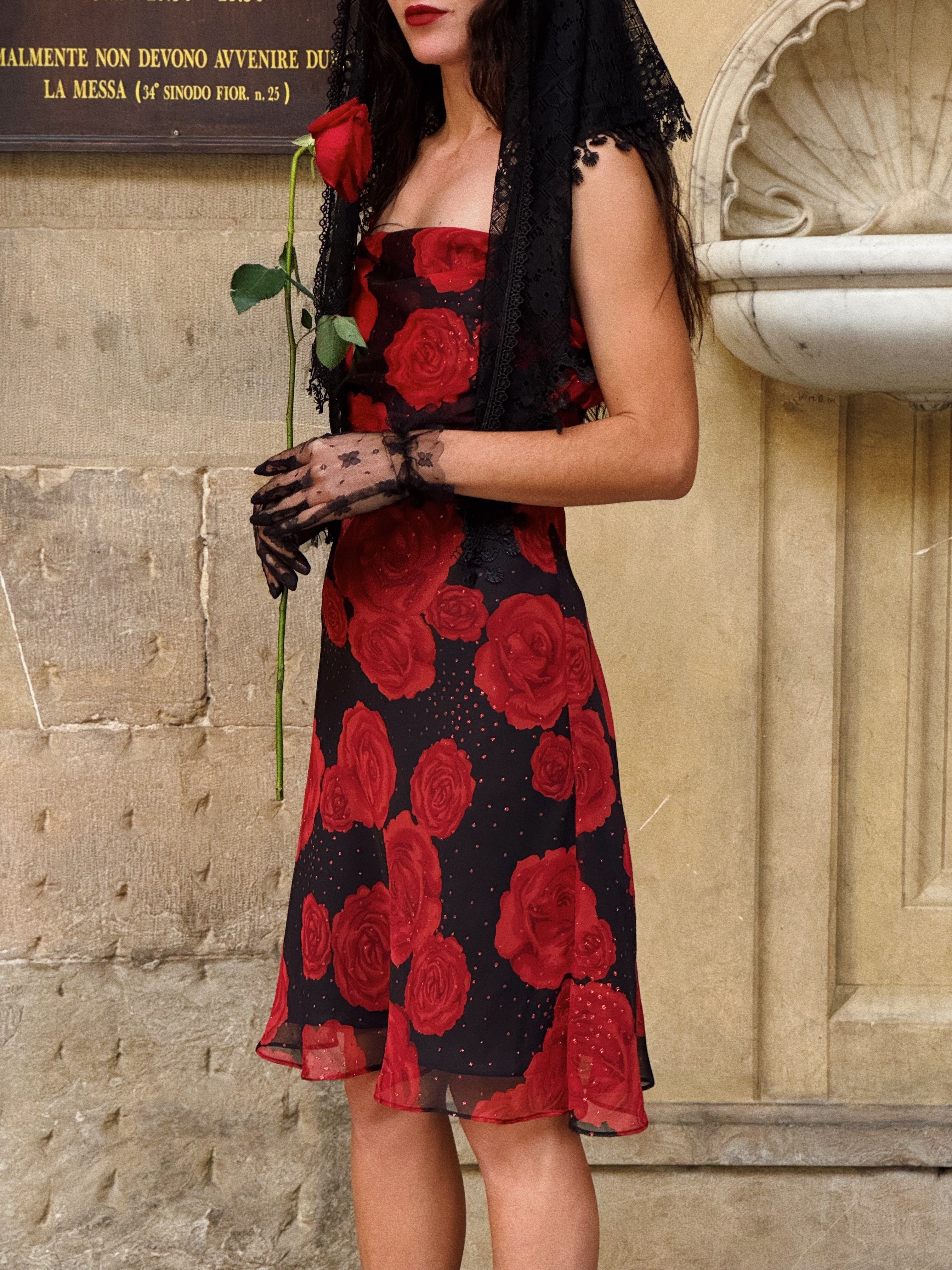 Robe MadrePerla RedRoses