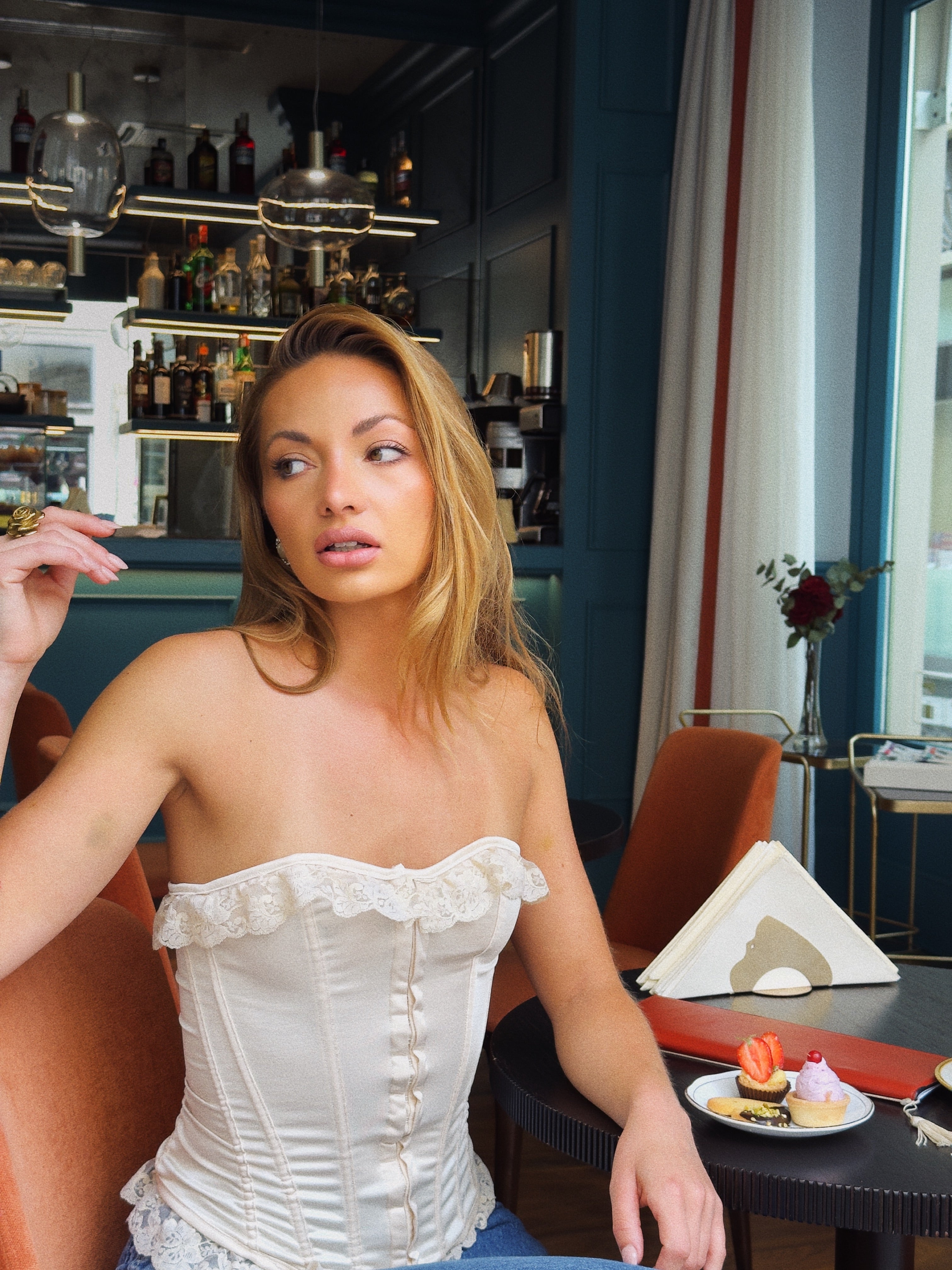 Corset champagne