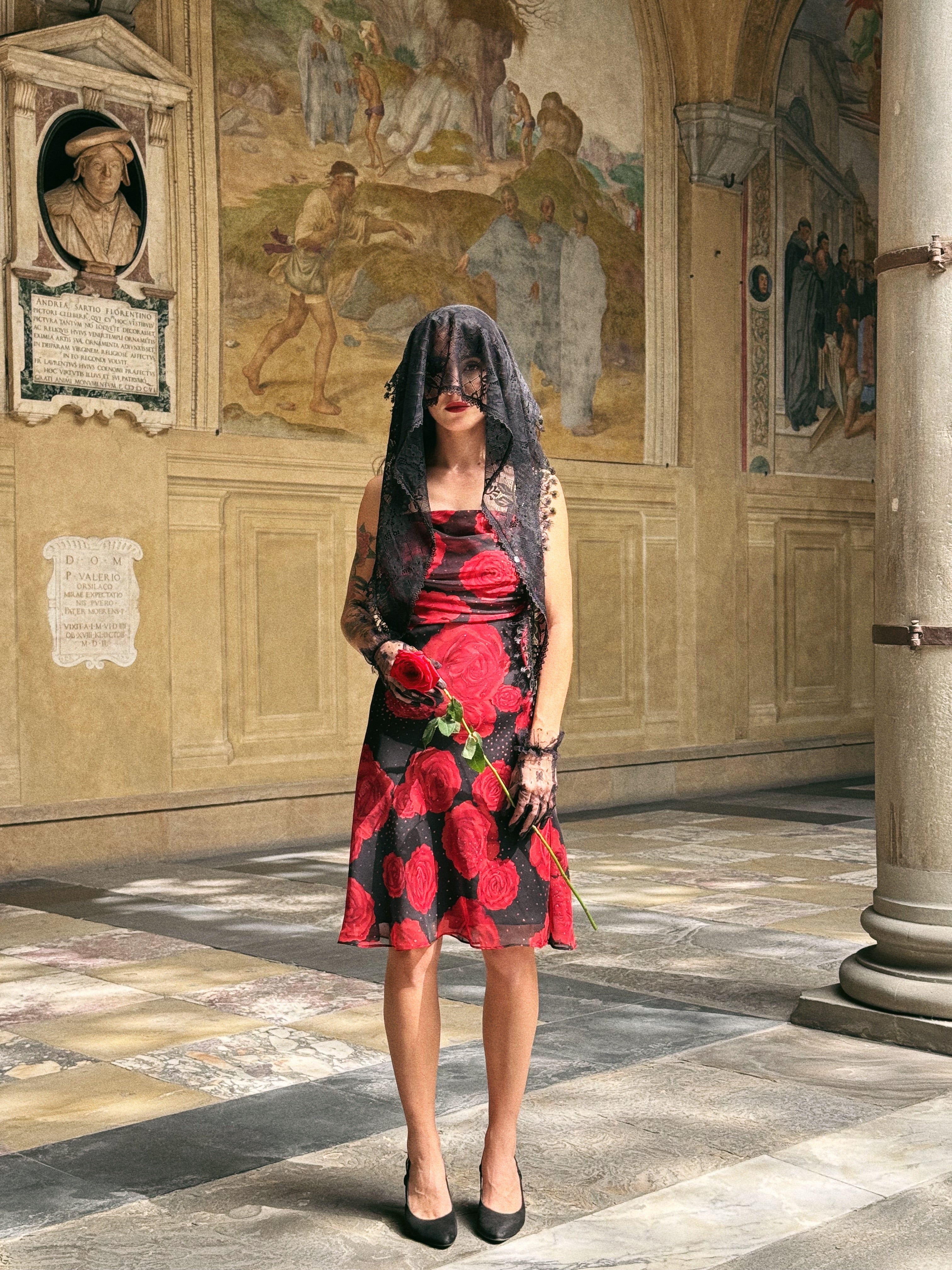 Robe MadrePerla RedRoses