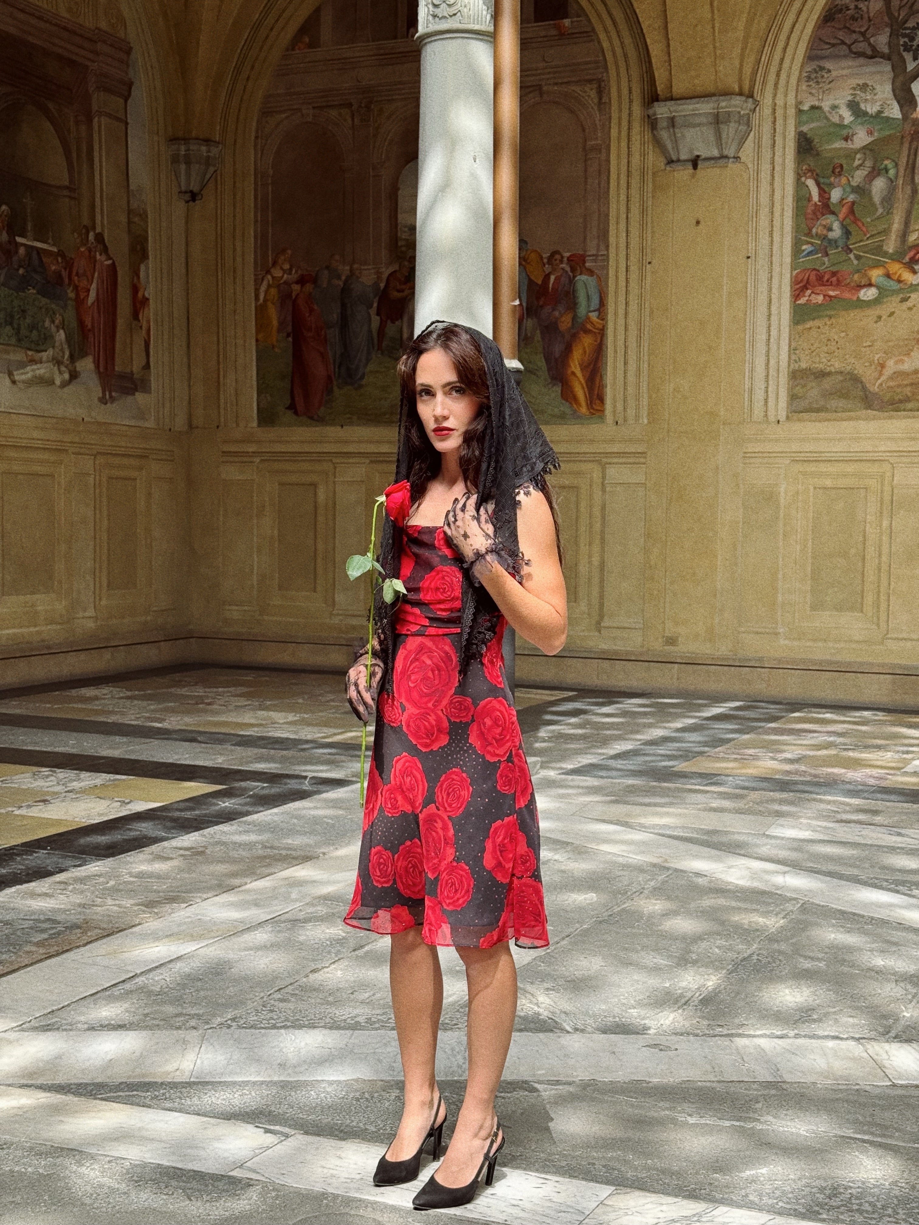 Robe MadrePerla RedRoses